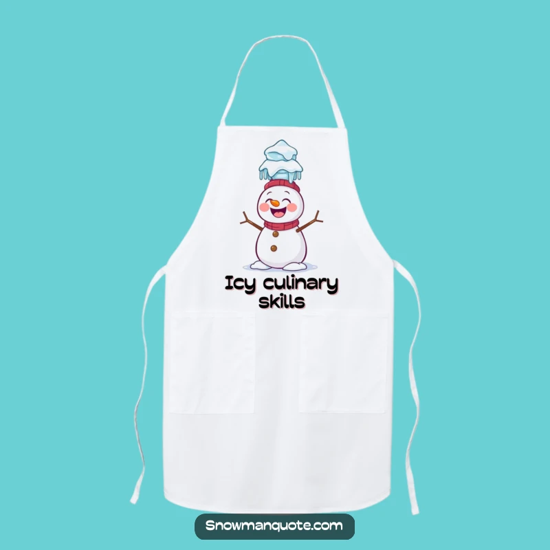 Funny Snowman Icicle Apron: Cook with Comedy, Giggling Balance, Ideal Funny Gift