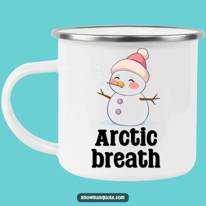 Funny Frosty Snowman Camping Mug - Outdoor Sips & Winter Gift