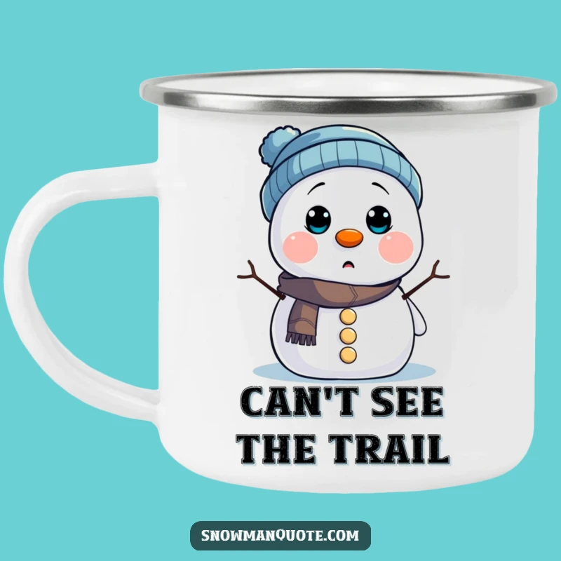 Funny Snowman Hat Camping Mug: Adventure with Laughs and This Surprised Winter Pal Funny Gift