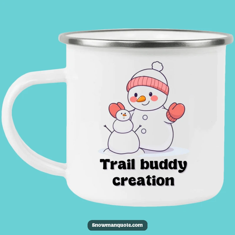 Funny Snowman Mittens Camping Mug: Hilarious Winter Building Fun for Adventures Gift