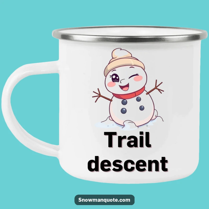 Funny Snowman Rolling Camping Mug: Enjoy Adventures with Mischievous Cheer Funny Gift