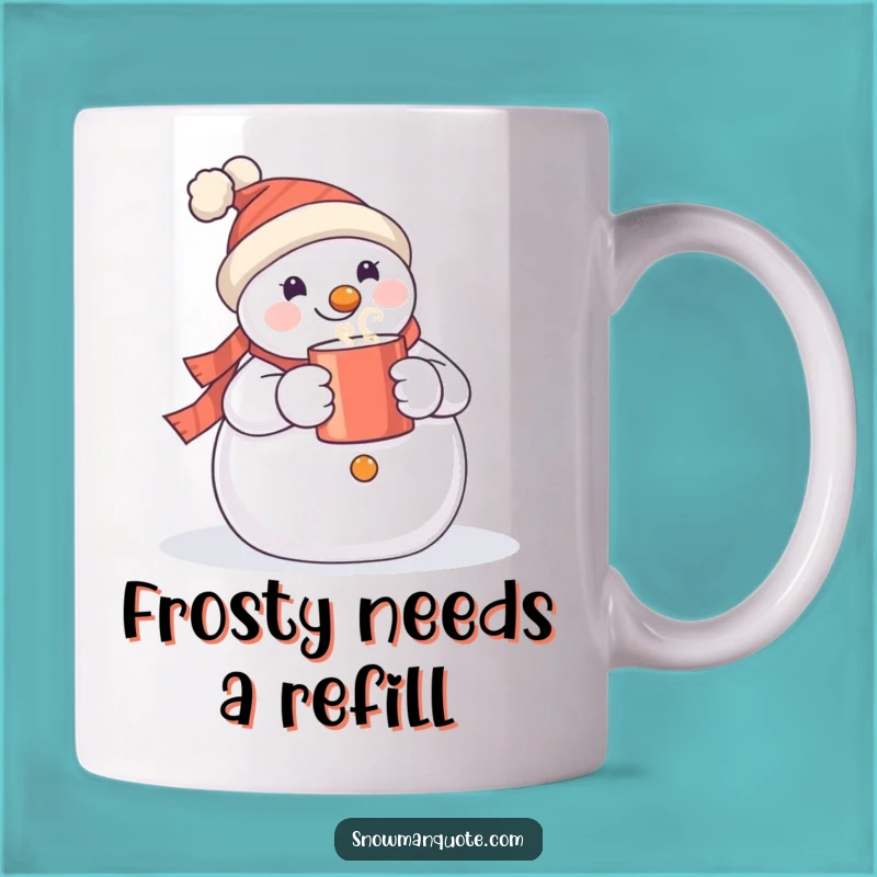Funny Snowman With Hot Mug Coffee Mug, The Perfect Hilarious Gift Idea