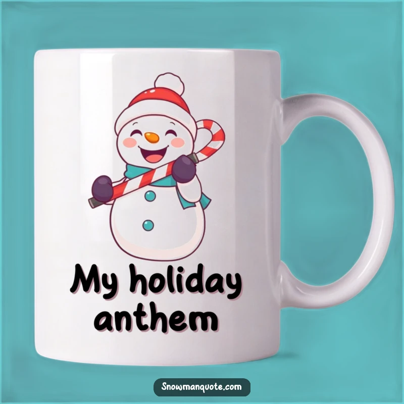 Funny Snowman Microphone Mug - Hilarious Holiday Cheer and Perfect Funny Gift