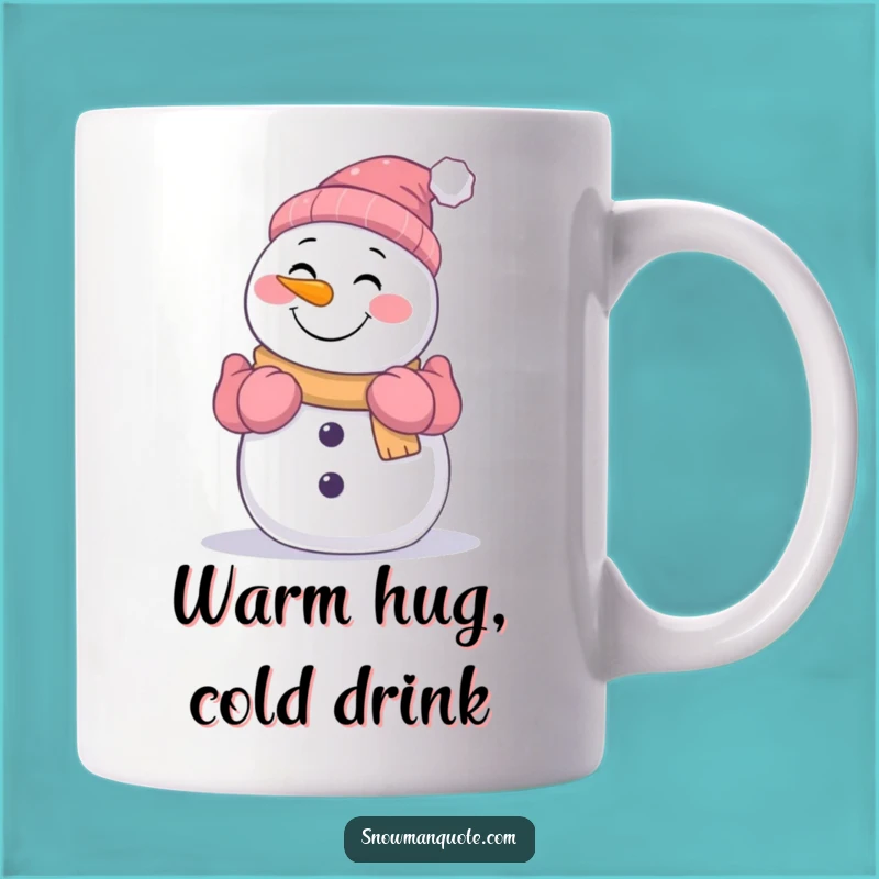 Funny Snowman Hugging Mug: Warm & Friendly Winter Gift Idea