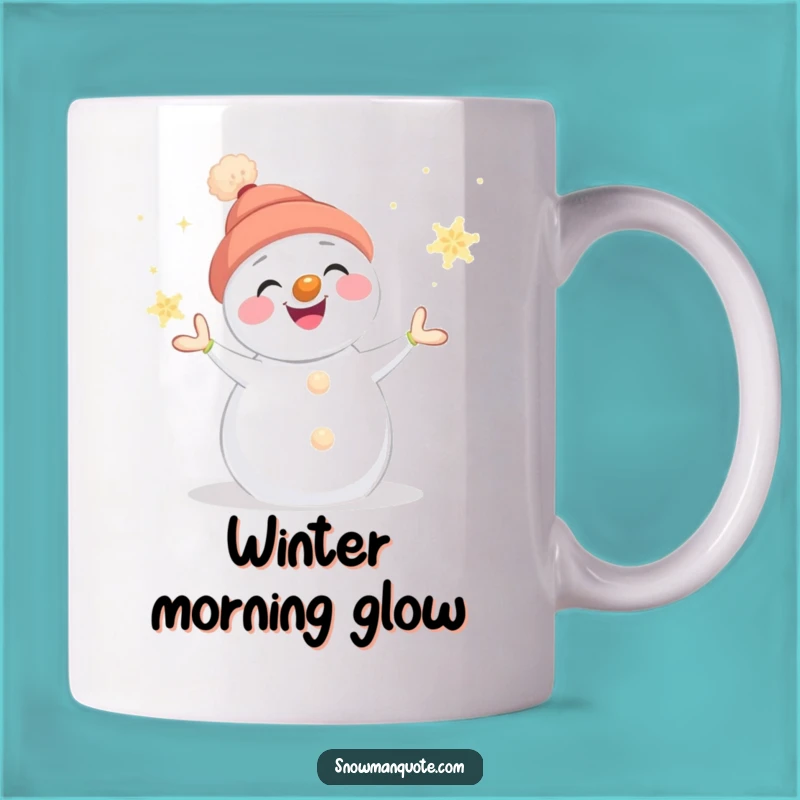 Funny Snowman Juggling Mug - Whimsical Winter Funny Gift