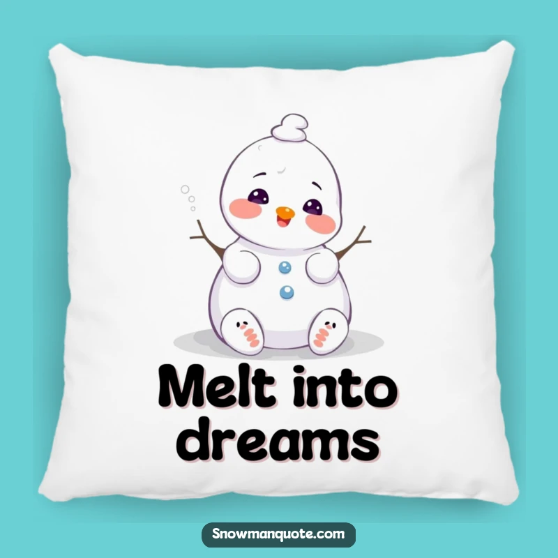 Cozy Funny Snowman Pillow - Snuggle Up with Winter Sighs, Perfect Accent Gift!
