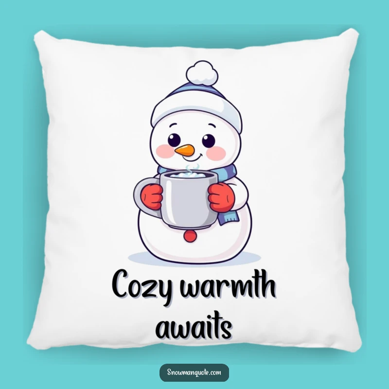 Cozy Funny Warm Snowman Pillow: Soft Offering Comfort Gift
