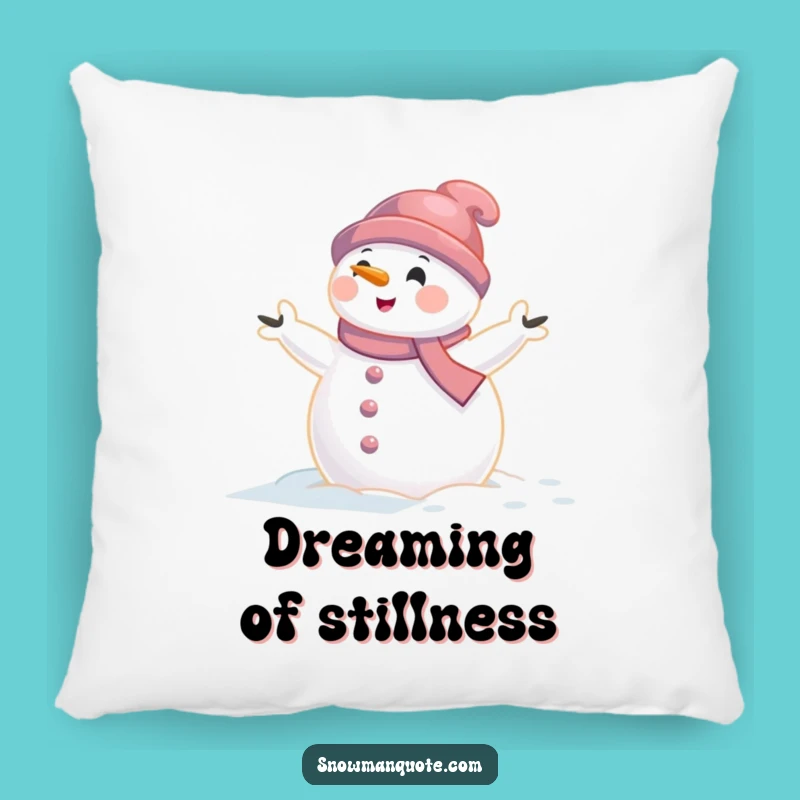 Funny Snowman Wind Pillow: Cozy Comfort with Hilarious Winter Bluster Gift