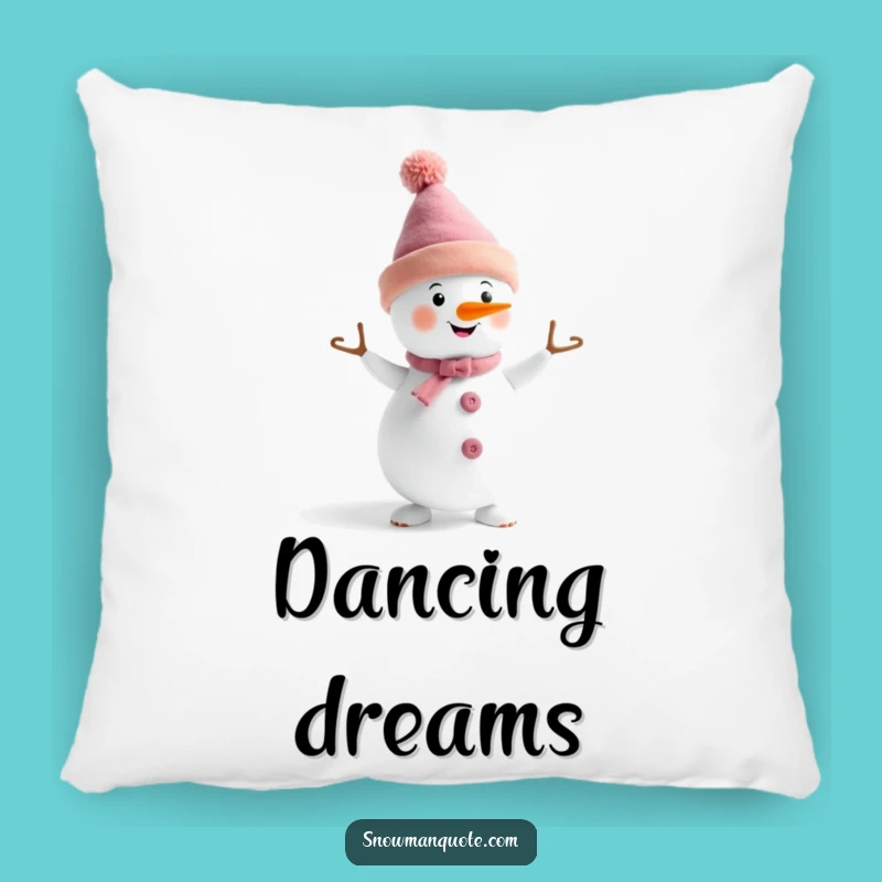 Funny Dancing Snowman Hat Pillow: Cozy Dance Partner, Adorable Funny Gift