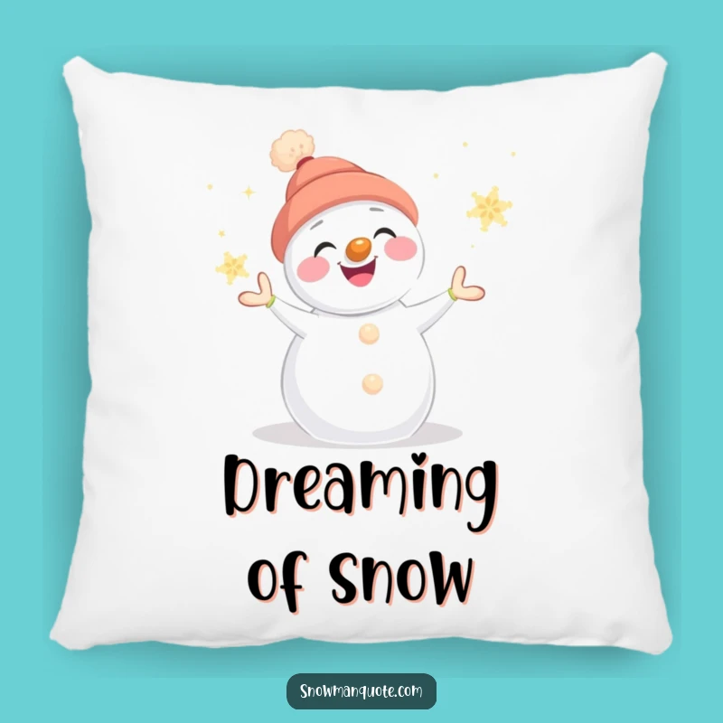 Funny Snowman Juggling Pillow - Cozy and Whimsical Gift