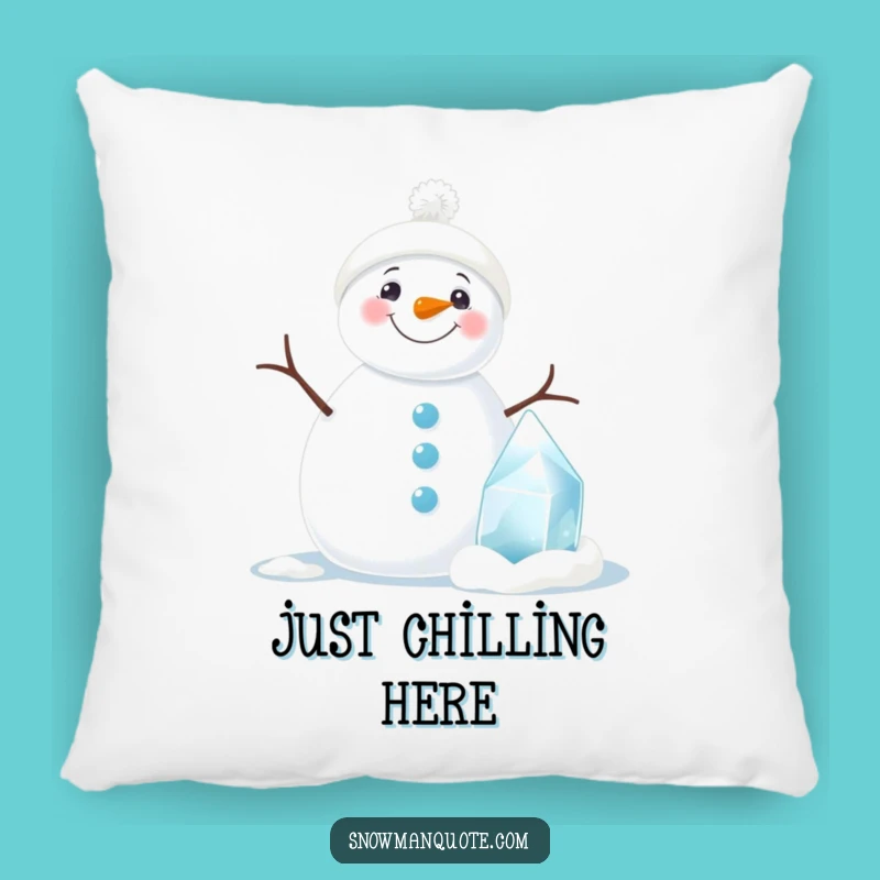 Funny Snowman Pillow: Cozy Comfort and Ice Sculpture Smiles Guaranteed