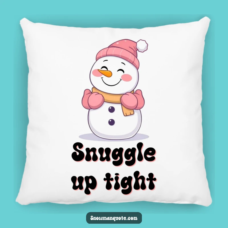 Funny Snowman Hugging Pillow: Cozy Comfort & Winter Cheer