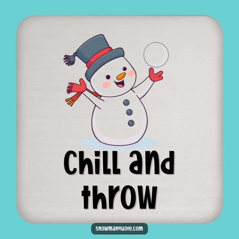 Funny Jolly Snowman Snowball Coaster: Winter Protection, Charming Funny Gift