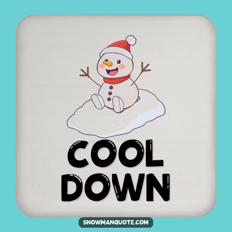 Funny Playful Snowman Hill Coaster: Protect Surfaces with Winter Fun