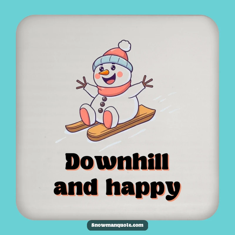 Funny Snowman Sledding Coaster: Hilarious Winter Protection for Tables