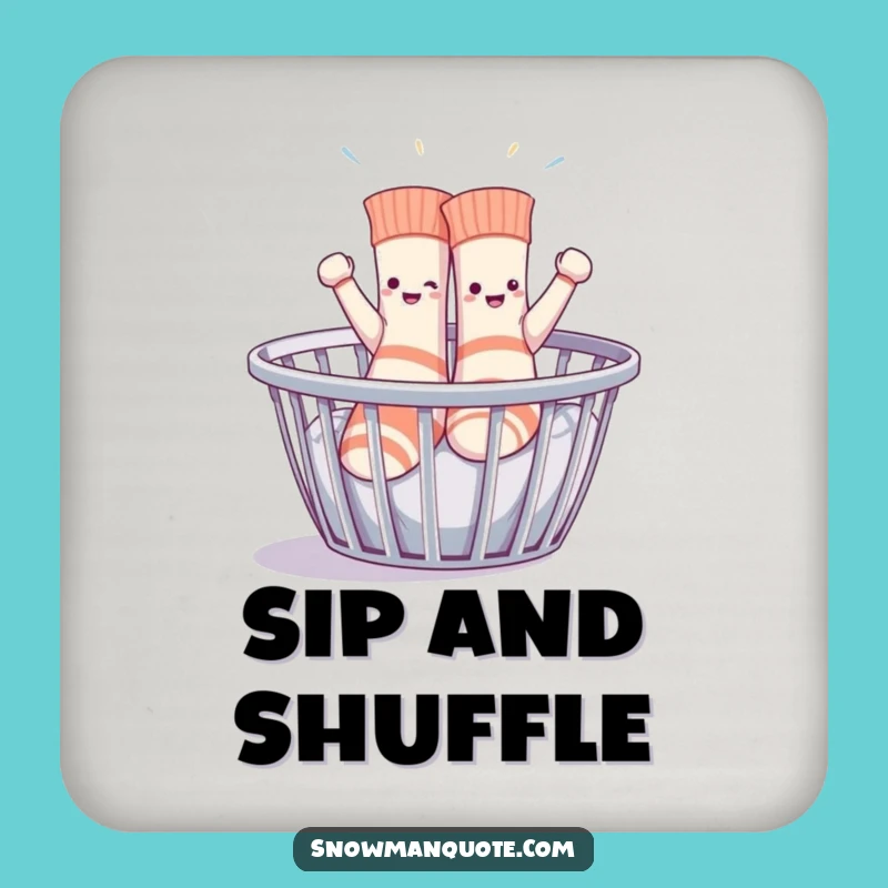 Funny Dancing Socks Coaster Set - Hilarious Protection for Your Tables