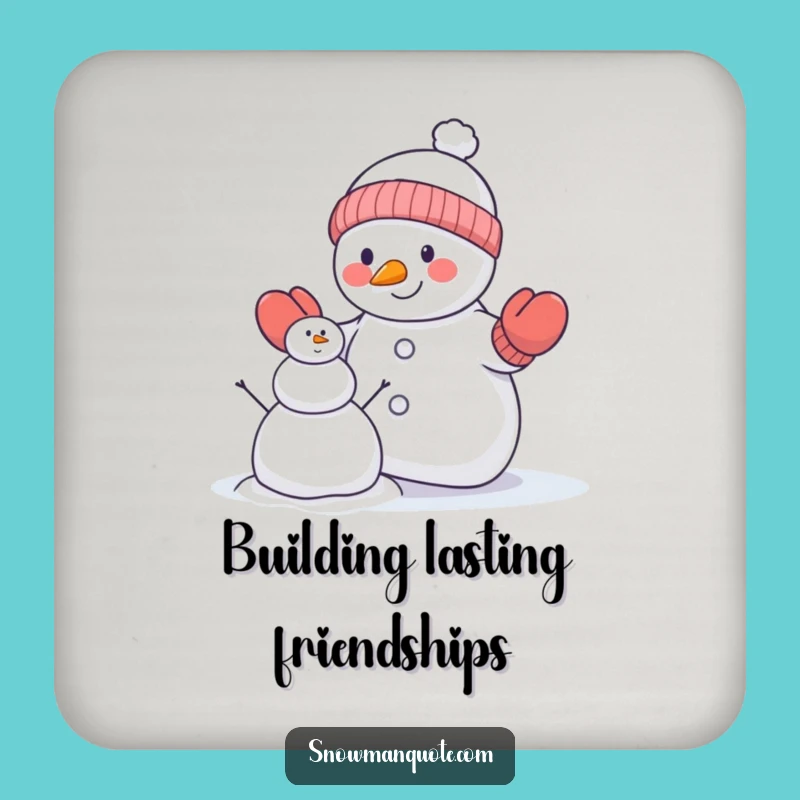 Funny Snowman Mittens Coasters: Protect Surfaces with Hilarious Winter Crafting Gift