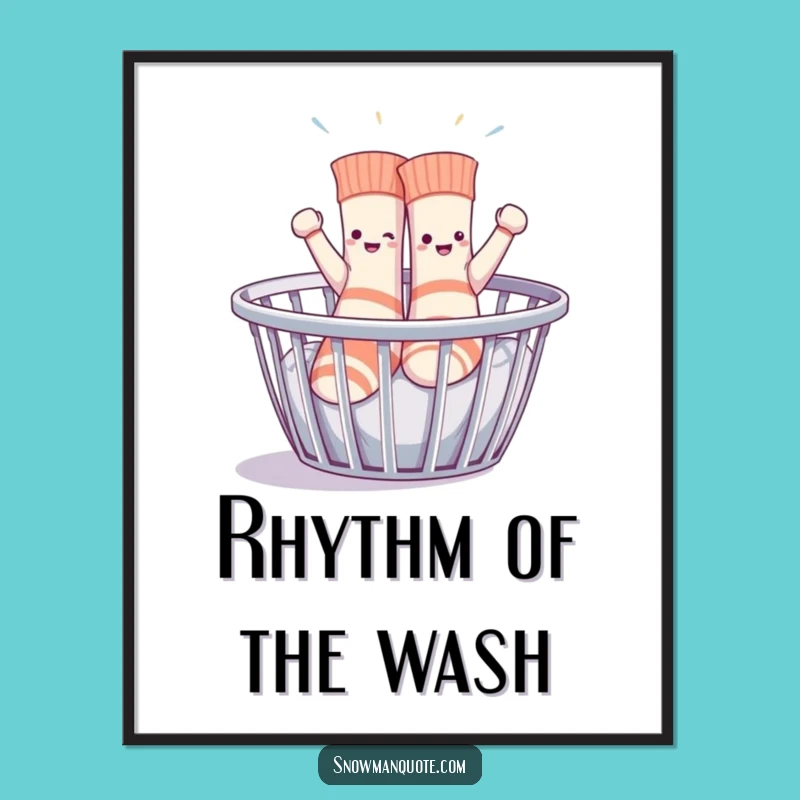 Funny Dancing Socks Poster - Hilarious Wall Art for Playful & Whimsical Spaces