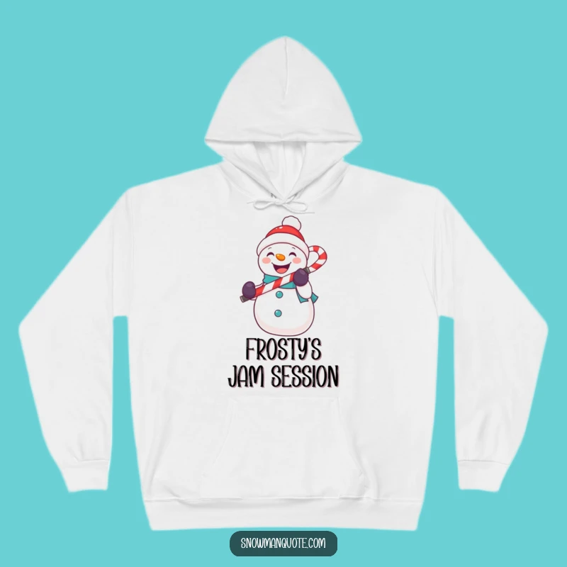 Funny Snowman Mic Hoodie - Cozy Holiday Vibes and Perfect Funny Gift