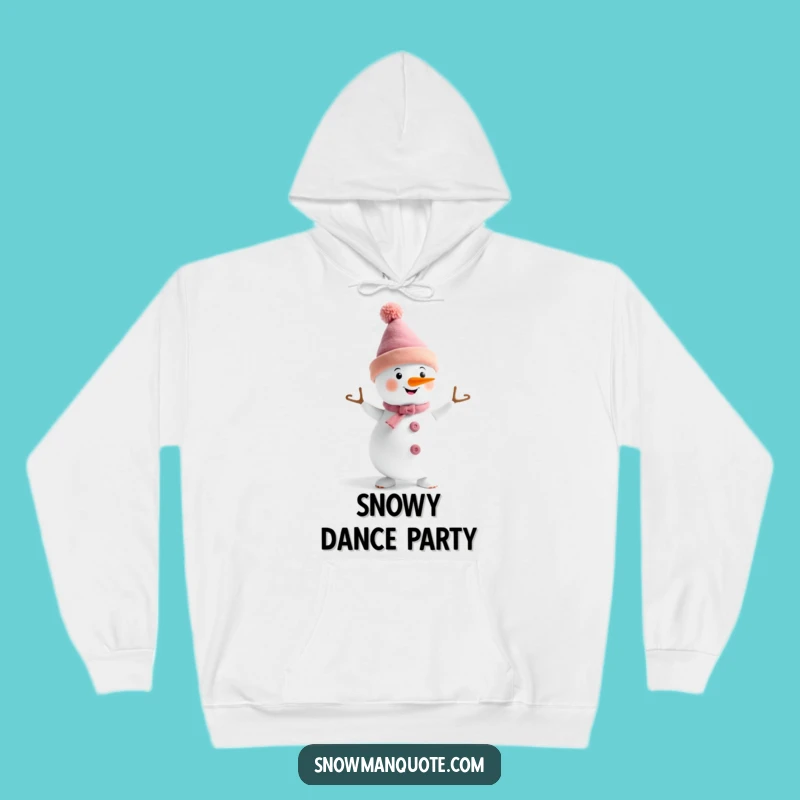 Funny Dancing Snowman Hat Hoodie: Cozy Celebration Wear, Warm Funny Gift for Winter