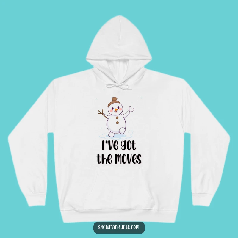 Funny Dancing Snowman Snow Swirl Hoodie, Stay Warm and Groovy This Winter