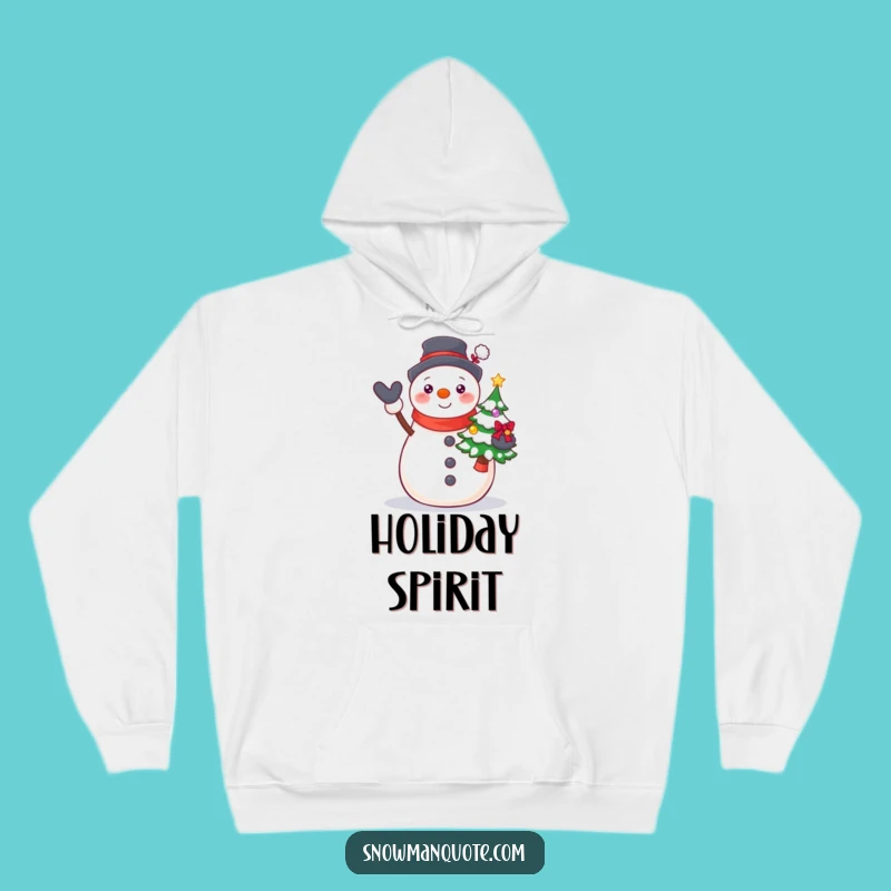 Funny Proud Snowman Tree Hoodie: Cozy Christmas Pride