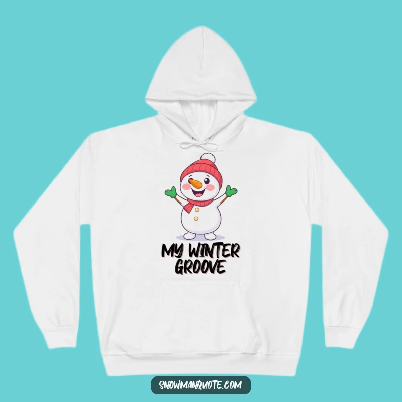 Funny Snowman Dancing Hoodie: Cozy Winter Vibes - Warm Funny Gift!