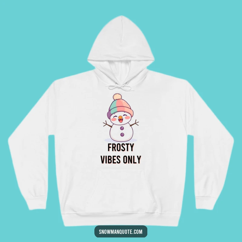 Funny Snowman Giggling Hoodie - Cozy Winter Apparel with a Hilarious Character