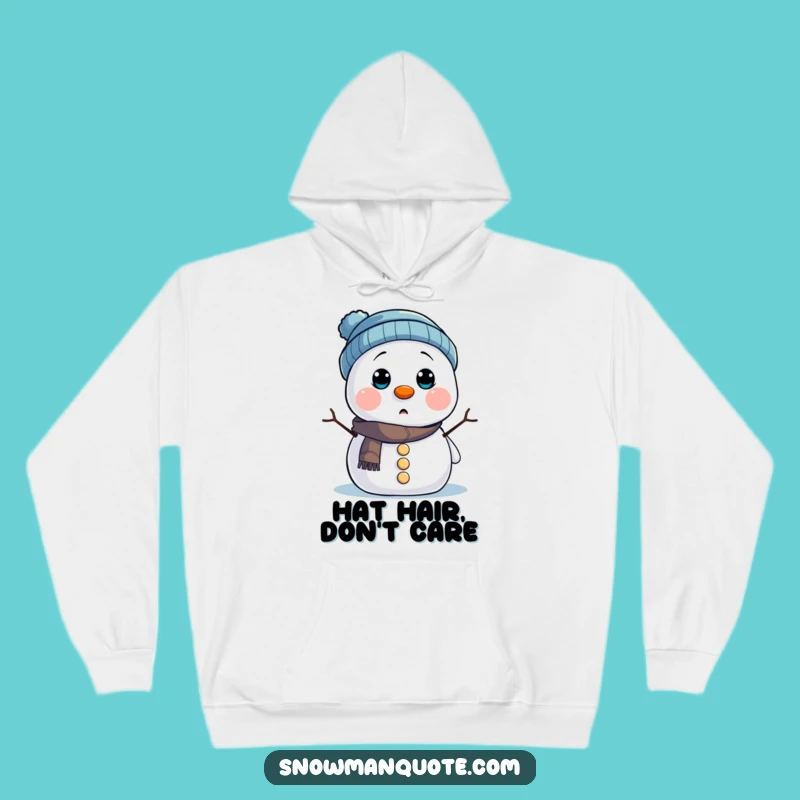 Funny Snowman Hat Hoodie: Stay Cozy and Comical with This Surprised Winter Pal Funny Gift