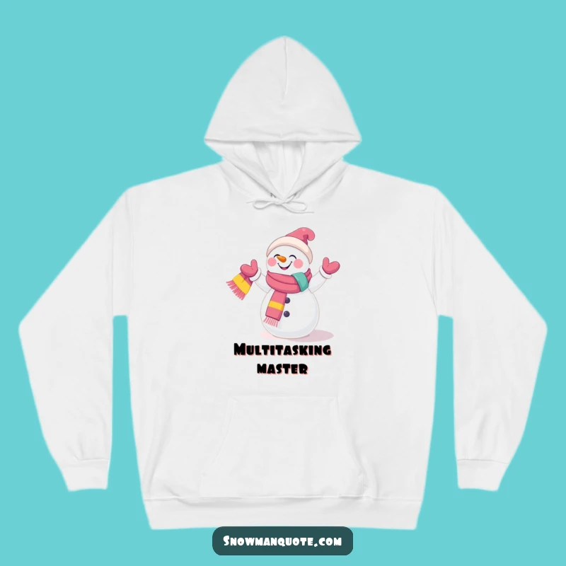 Funny Snowman Juggling Hoodie: Cozy Up with Playful Cheer and This Winter Performer Funny Gift