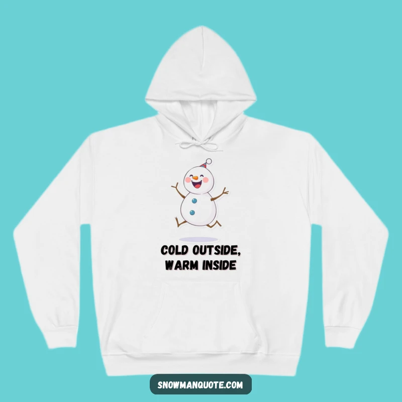 Funny Snowman Kick Hoodie: Cozy Up in Winter Cheer with This Joyful Buddy Funny Gift