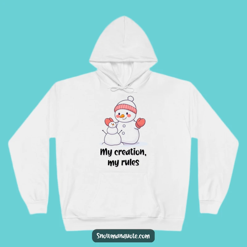 Funny Snowman Mittens Hoodie: Cozy Up with Hilarious Winter Building Fun Gift