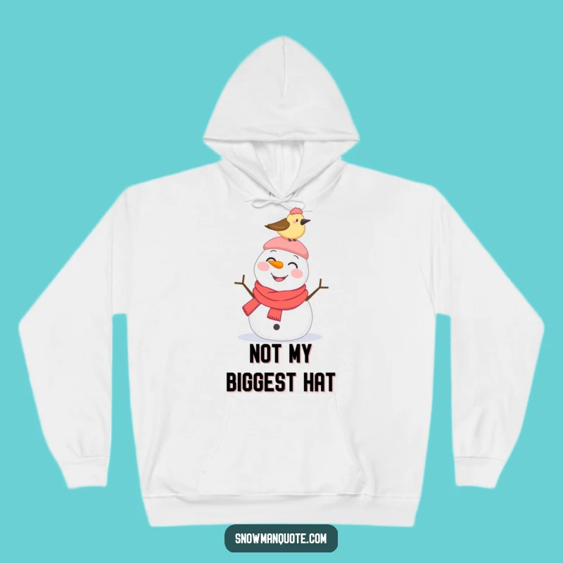 Funny Snowman Pecked Hat Hoodie: Cozy Comfort with Whimsical Winter Humor