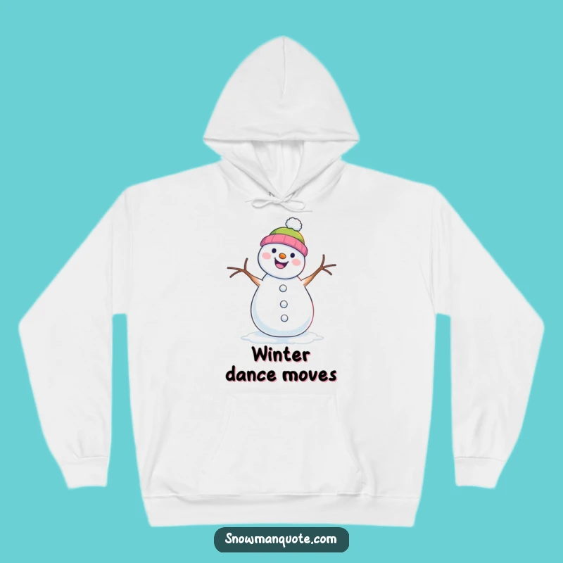 Funny Snowman Shimmy Hoodie - Cozy Up and Boogie Down This Winter