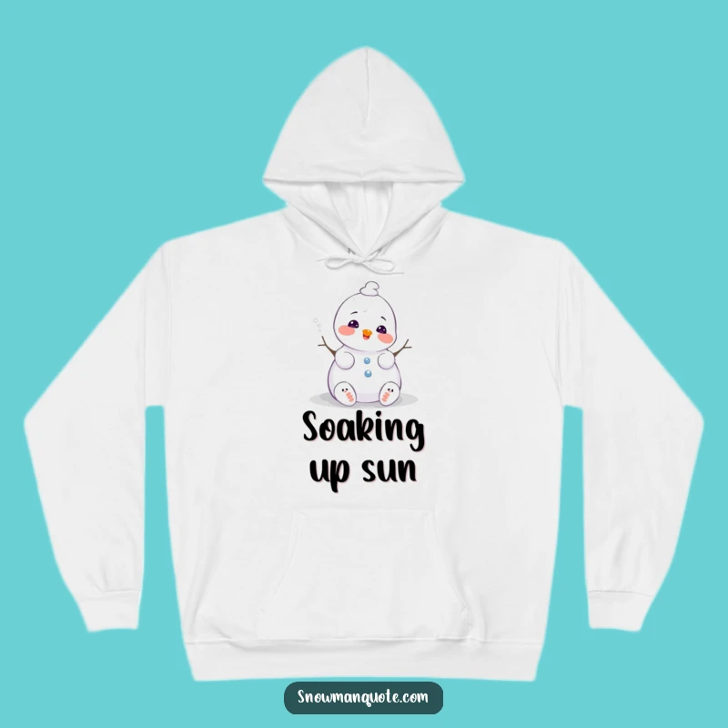 Cozy Funny Snowman Hoodie - Warm Hugs for Winter Sighs, Ideal Cozy Gift!