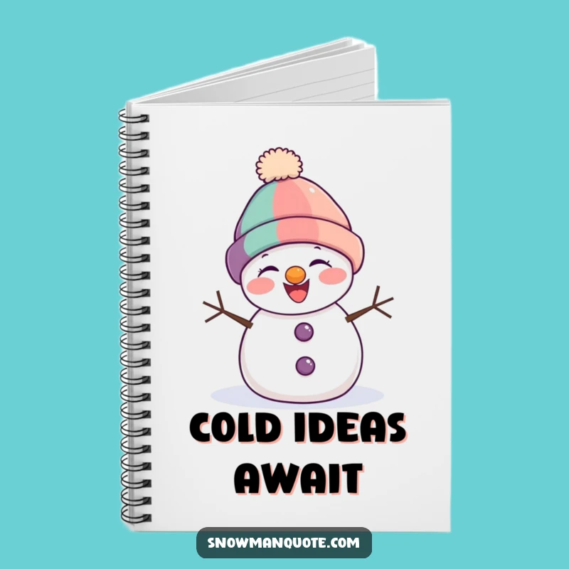 Funny Snowman Giggling Notebook - Jot Down Ideas with a Hilarious Winter Companion