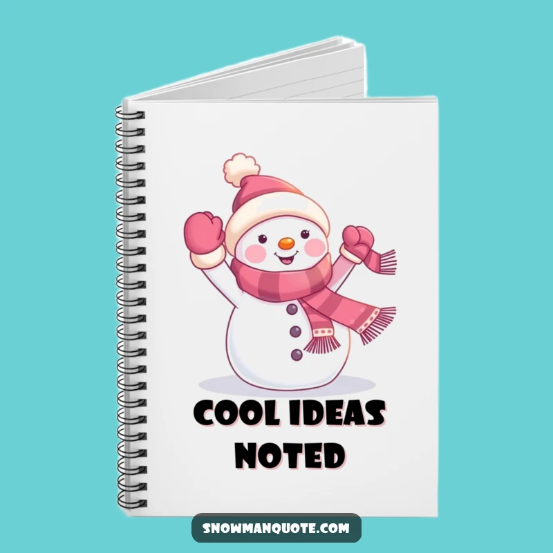Funny Snowman Banner Notebook: Cheerful Winter Journal, Festive Note-Taking Gift