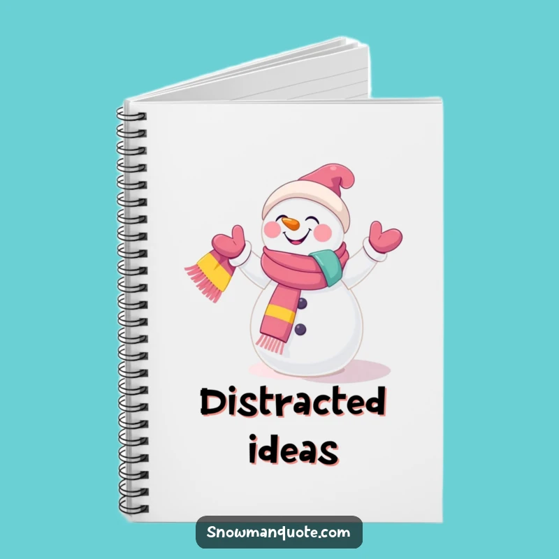 Funny Snowman Juggling Notebook: Jot Down Ideas with Playful Spirit Funny Gift