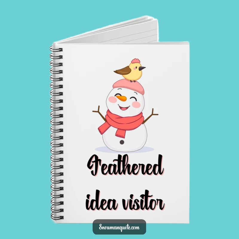Funny Snowman Pecked Hat Notebook: Jot Down Surprises with a Smile