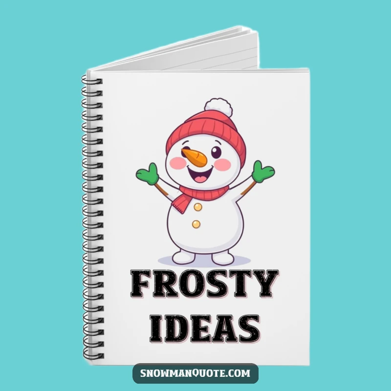 Funny Snowman Dancing Notebook: Winter Ideas - Creative Funny Gift!