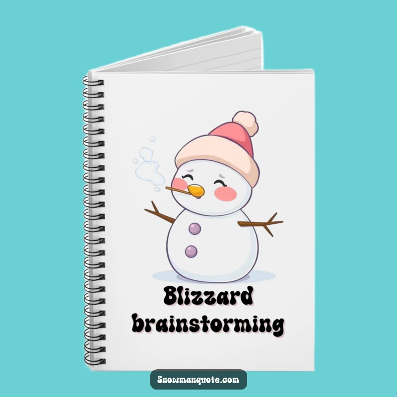 Funny Frosty Snowman Notebook - Journal & Winter Gift Idea