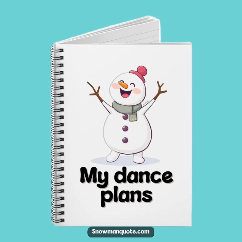 Funny Jigging Snowman Notebook - Dance Through Your Notes