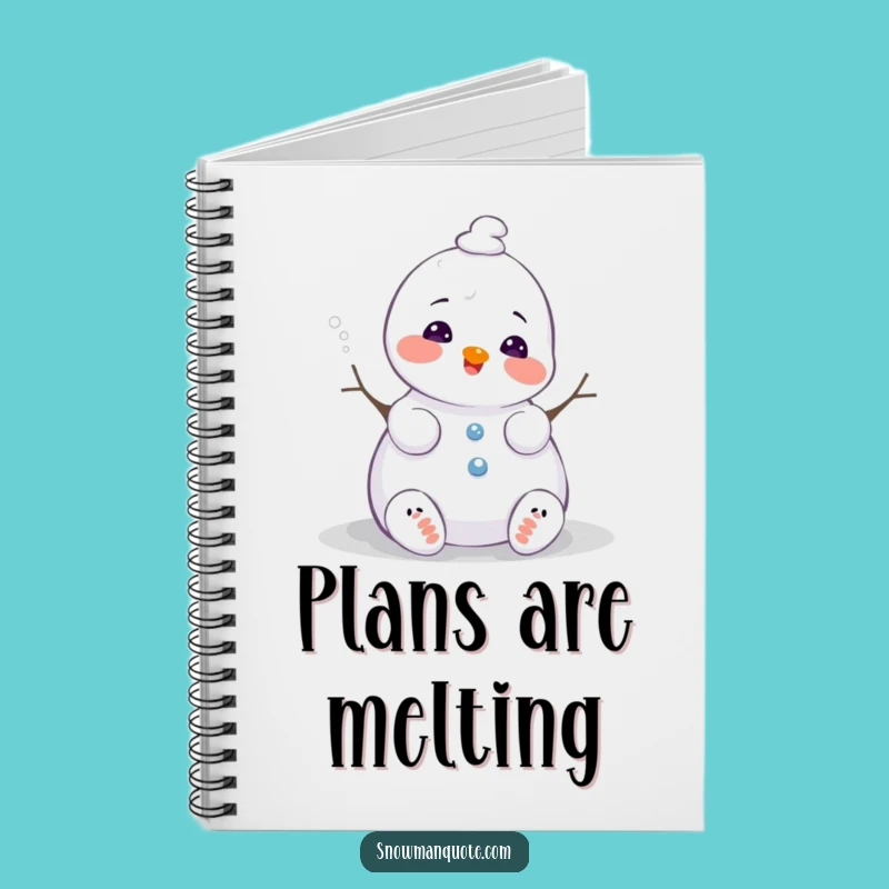 Funny Snowman Notebook - Jot Down Your Winter Thoughts, Perfect Gift!