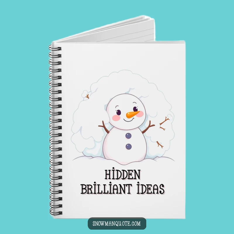Funny Snowman Notebook - Peeking Delight for Joyful Notes & Ideas Gift