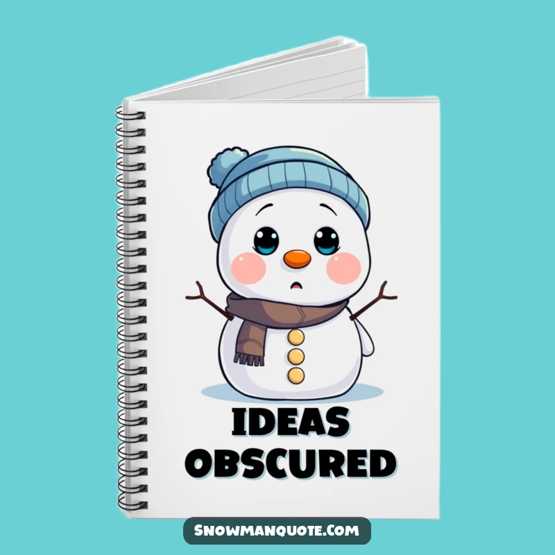 Funny Snowman Hat Notebook: Jot Down Your Thoughts with This Hilarious Winter Buddy Funny Gift