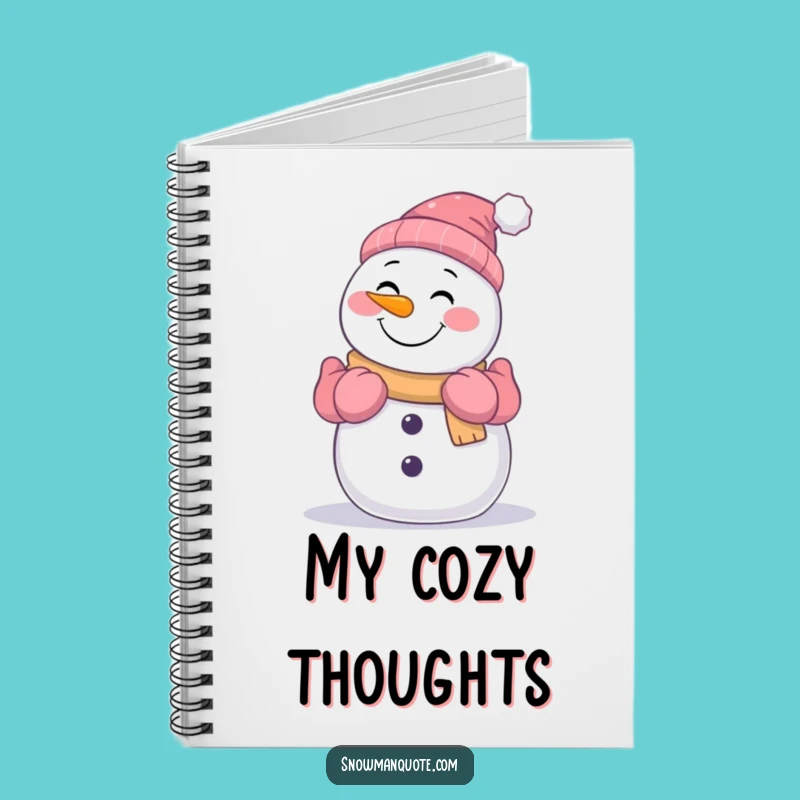 Funny Snowman Hugging Notebook: Jot Down Warm Winter Thoughts