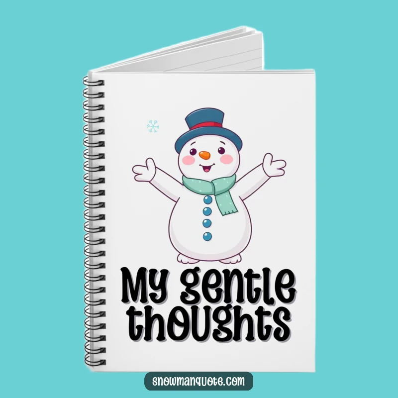 Funny Snowman Snowflake Hug Notebook: Winter Journal, Creative Funny Gift for Writers