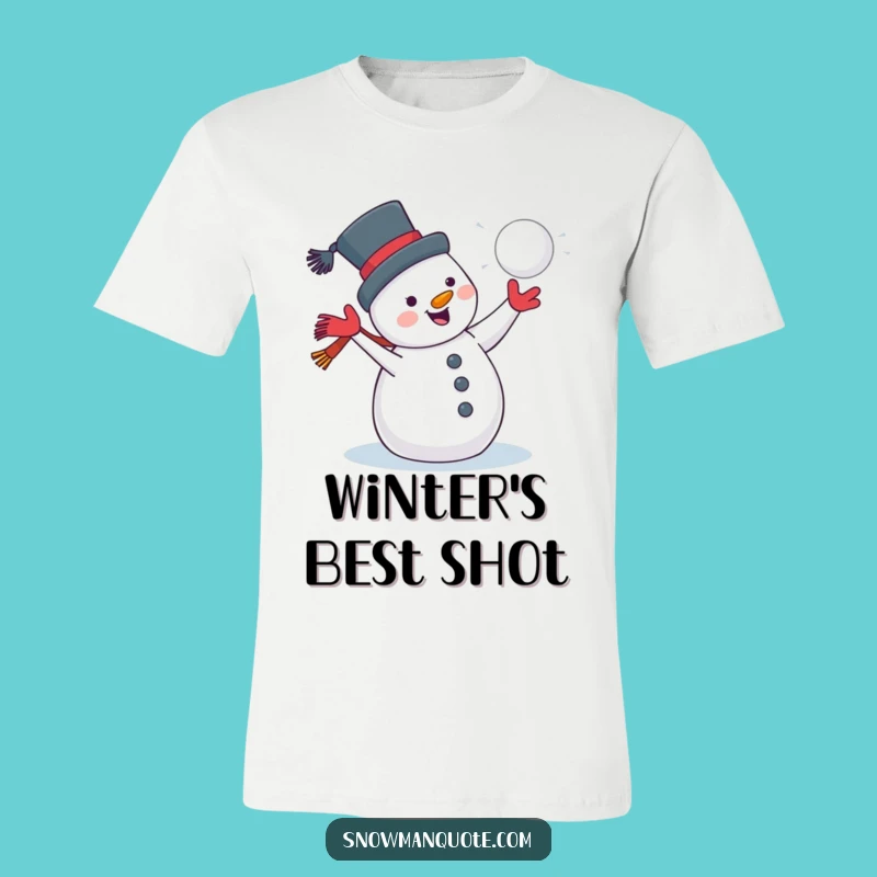 Funny Jolly Snowman Snowball T-Shirt: Winter Warrior Fun, Hilarious Gift for Cold Weather