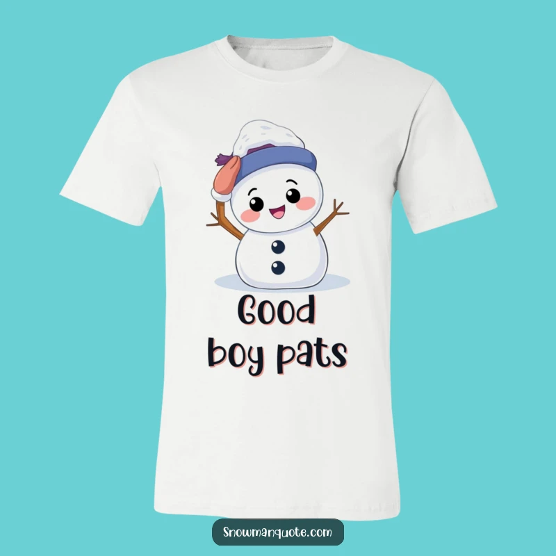 Funny Snowman Patting T-Shirt: Wear Your Self-Love with This Sweet Buddy Funny Gift