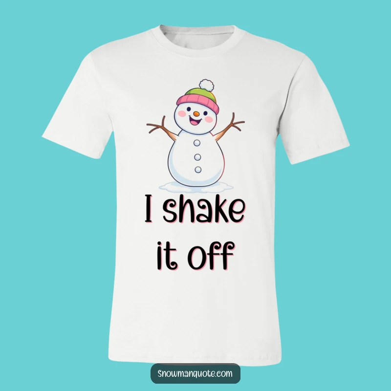 Funny Snowman Shimmy T-Shirt - Get Your Groove On with Winter Fun